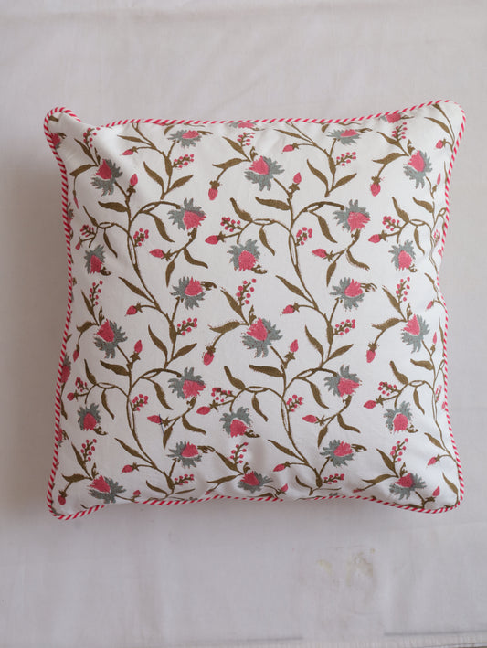 Pink Blossom Cushion Cover
