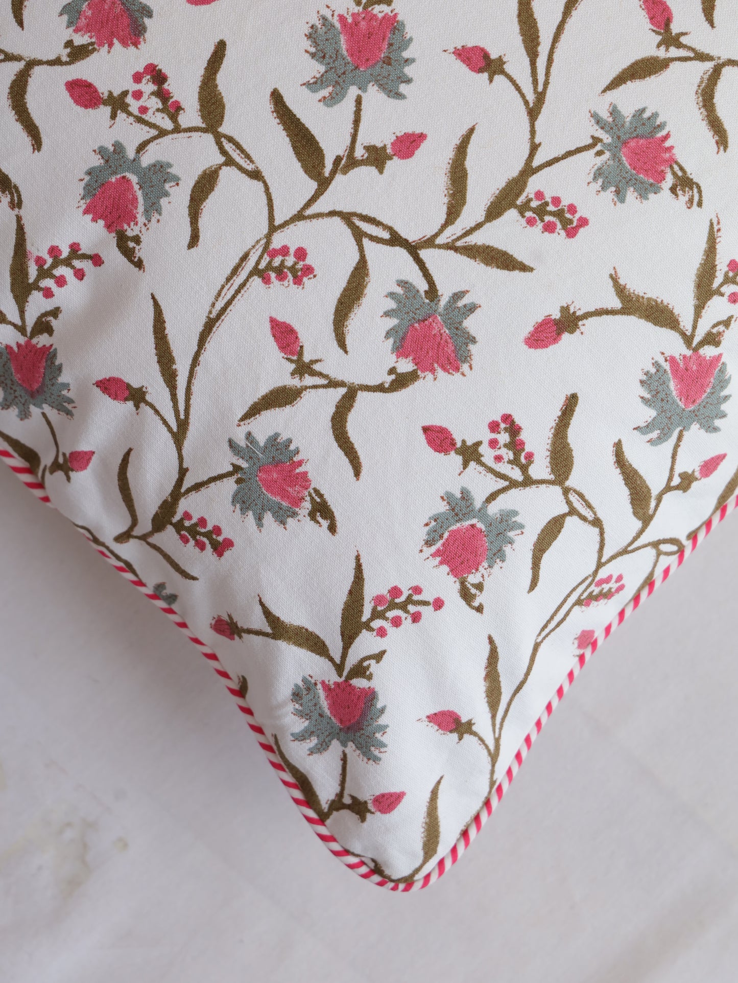 Pink Blossom Cushion Cover